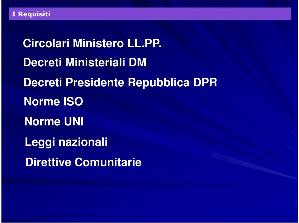 Presidente Repubblica DPR Norme ISO