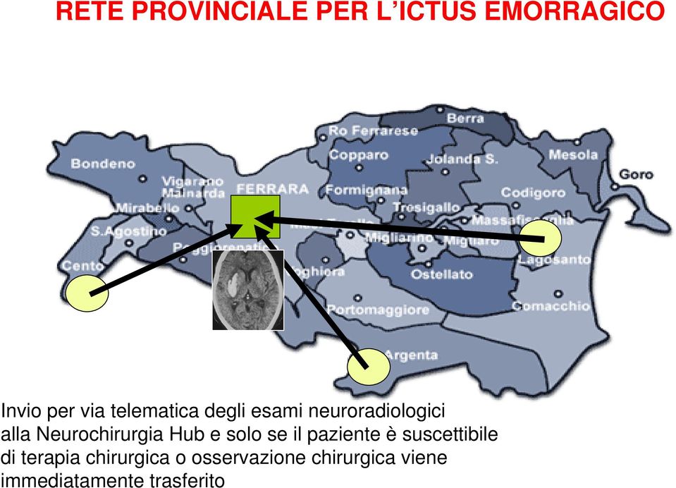 Neurochirurgia Hub e solo se il paziente è suscettibile di