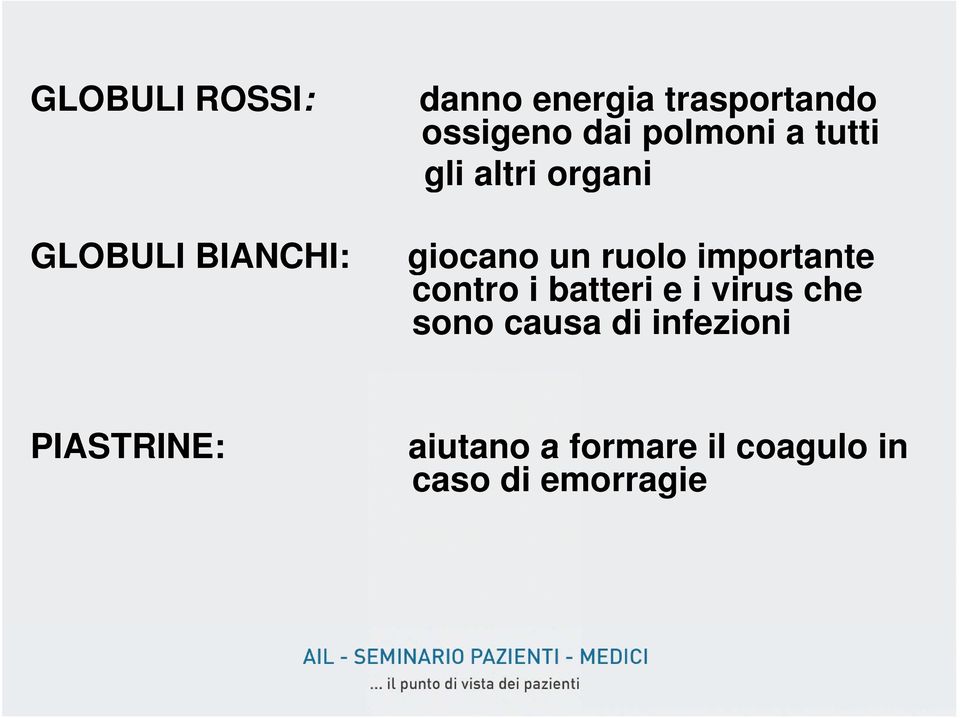 ruolo importante contro i batteri e i virus che sono causa di