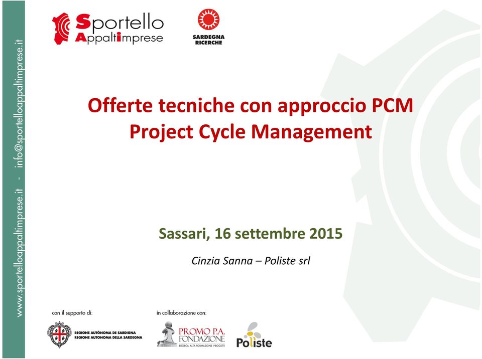 Management Sassari, 16