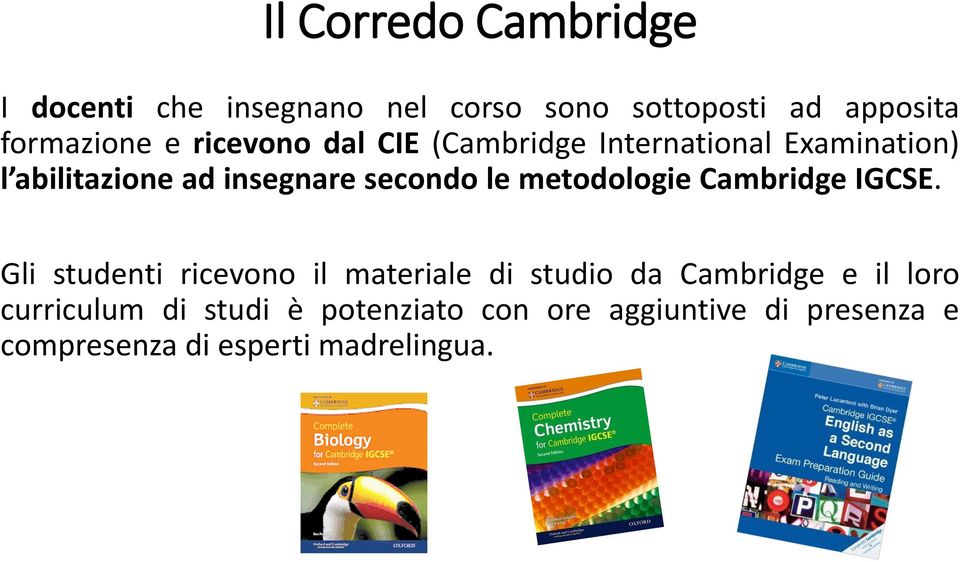 metodologie Cambridge IGCSE.