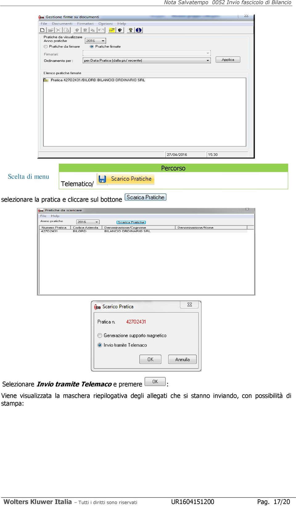 maschera replogatva degl allegat che s stanno nvando, con possbltà d