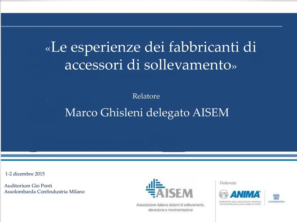 Ghisleni delegato AISEM 1-2 dicembre 2015