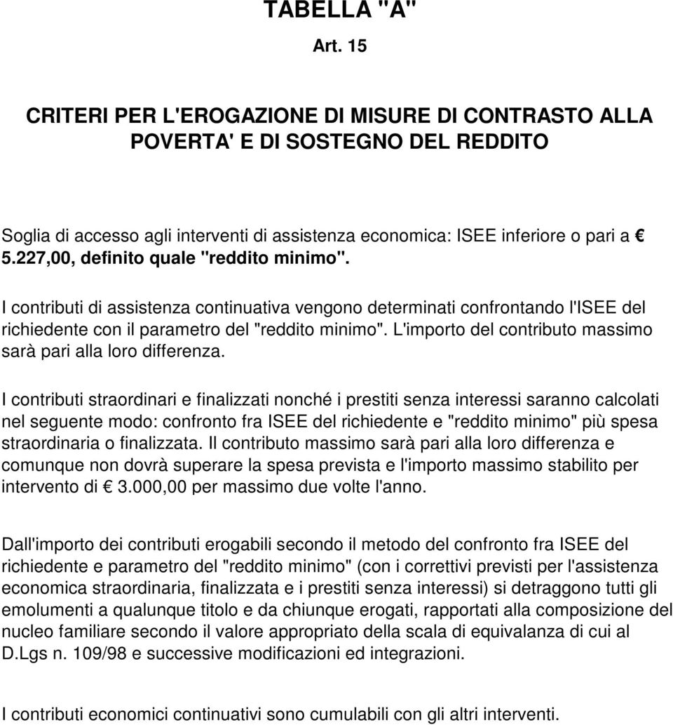 L'importo del contributo massimo sarà pari alla loro differenza.