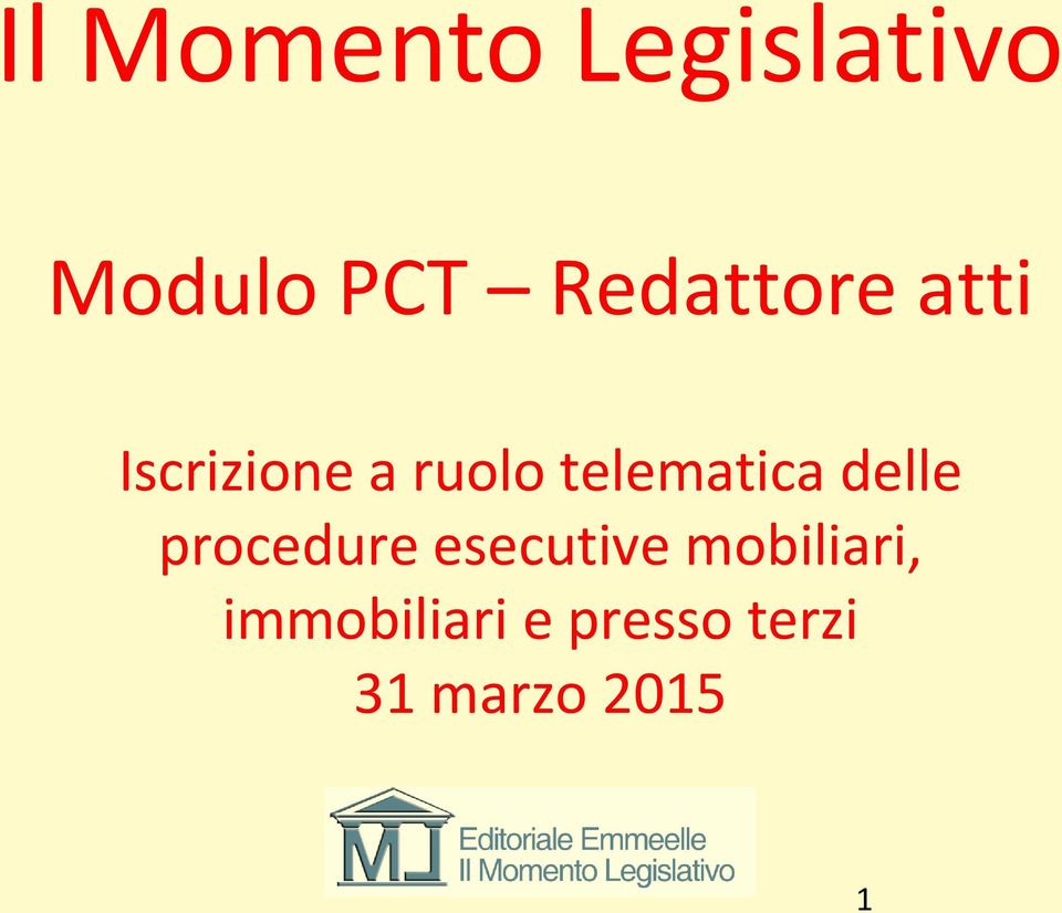 telematica delle procedure esecutive