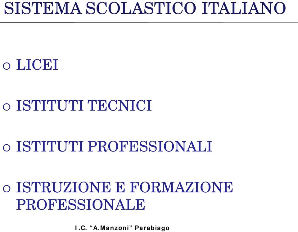 PROFESSIONALI ISTRUZIONE E