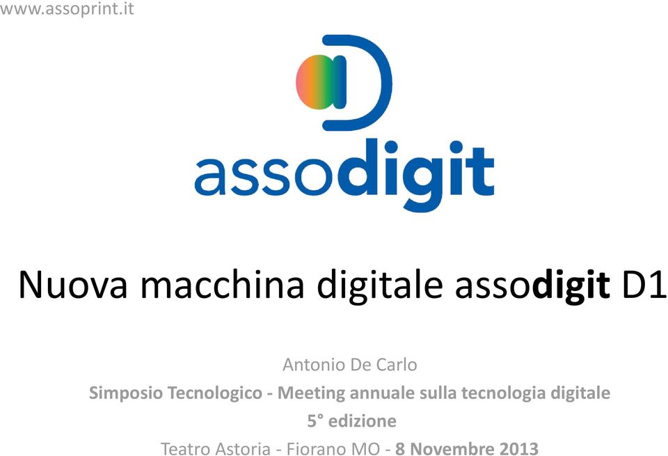 De Carlo Simposio Tecnologico - Meeting annuale