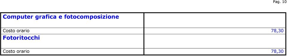 fotocomposizione Costo