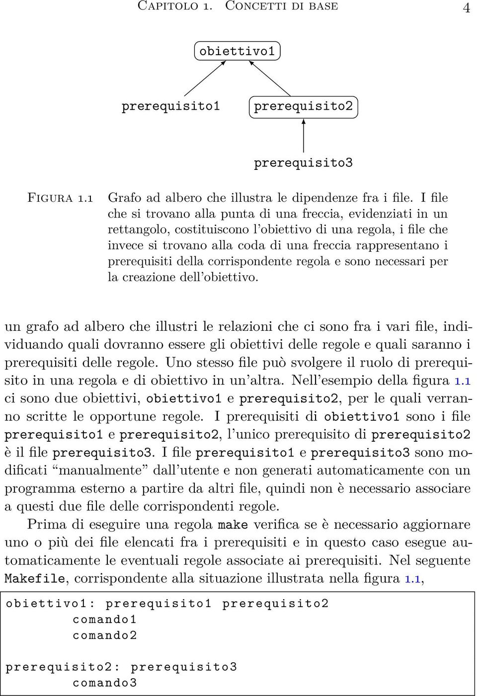 prerequisiti della corrispondente regola e sono necessari per la creazione dell obiettivo.