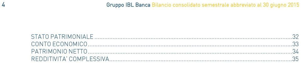 STATO PATRIMONIALE... 32 CONTO ECONOMICO.