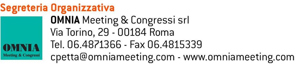 Roma Tel. 06.4871366 - Fax 06.