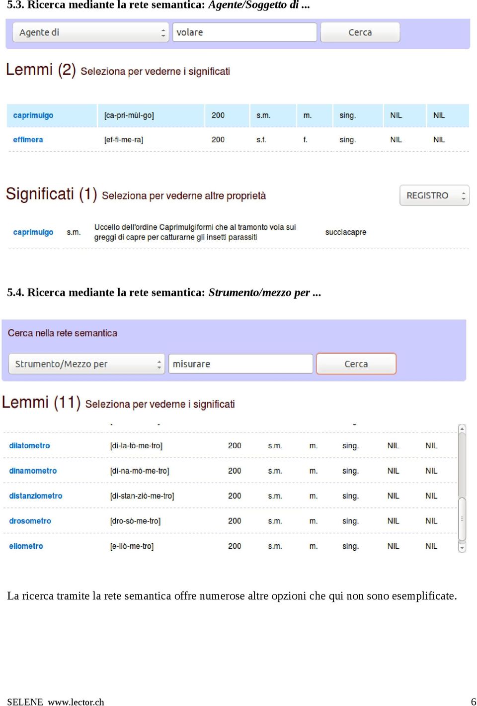 Ricerca mediante la rete semantica: Strumento/mezzo per.