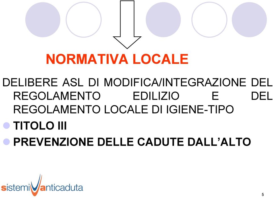 EDILIZIO E DEL REGOLAMENTO LOCALE DI