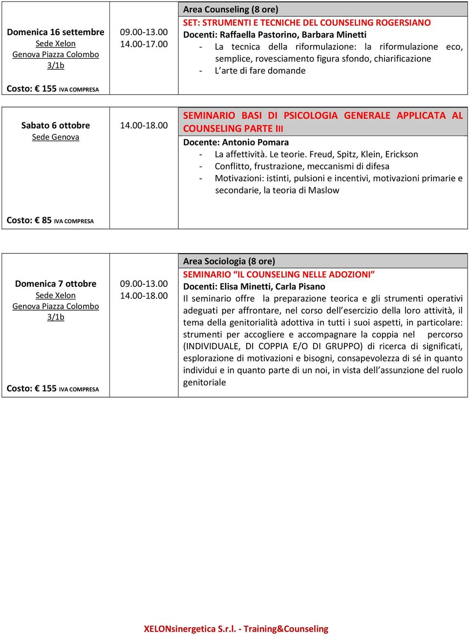 rovesciamento figura sfondo, chiarificazione - L arte di fare domande COUNSELING PARTE III - La affettività. Le teorie.