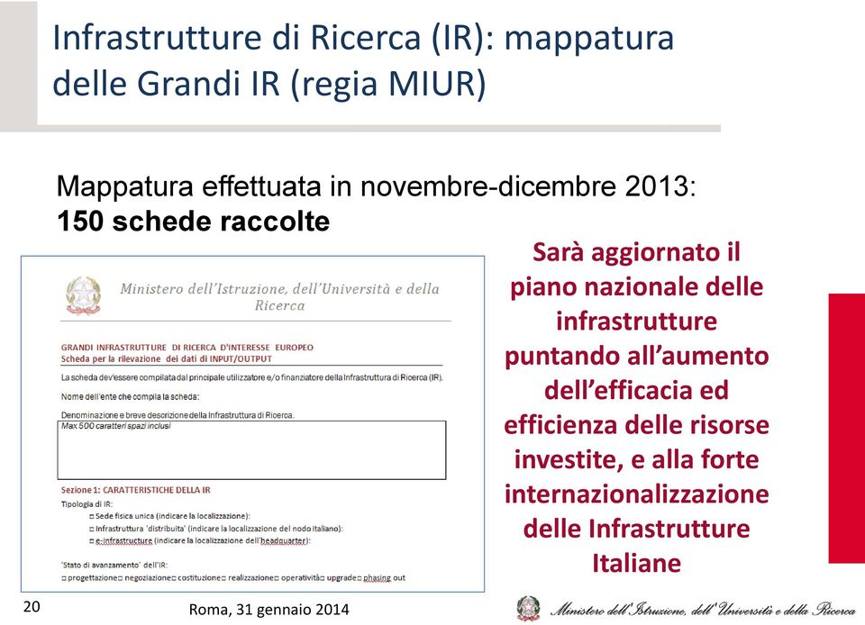 nazionale delle infrastrutture puntando all aumento dell efficacia ed efficienza