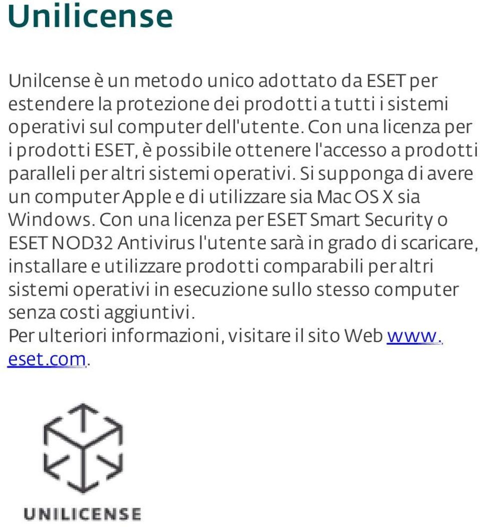 Si supponga di avere un computer Apple e di utilizzare sia Mac OS X sia Windows.