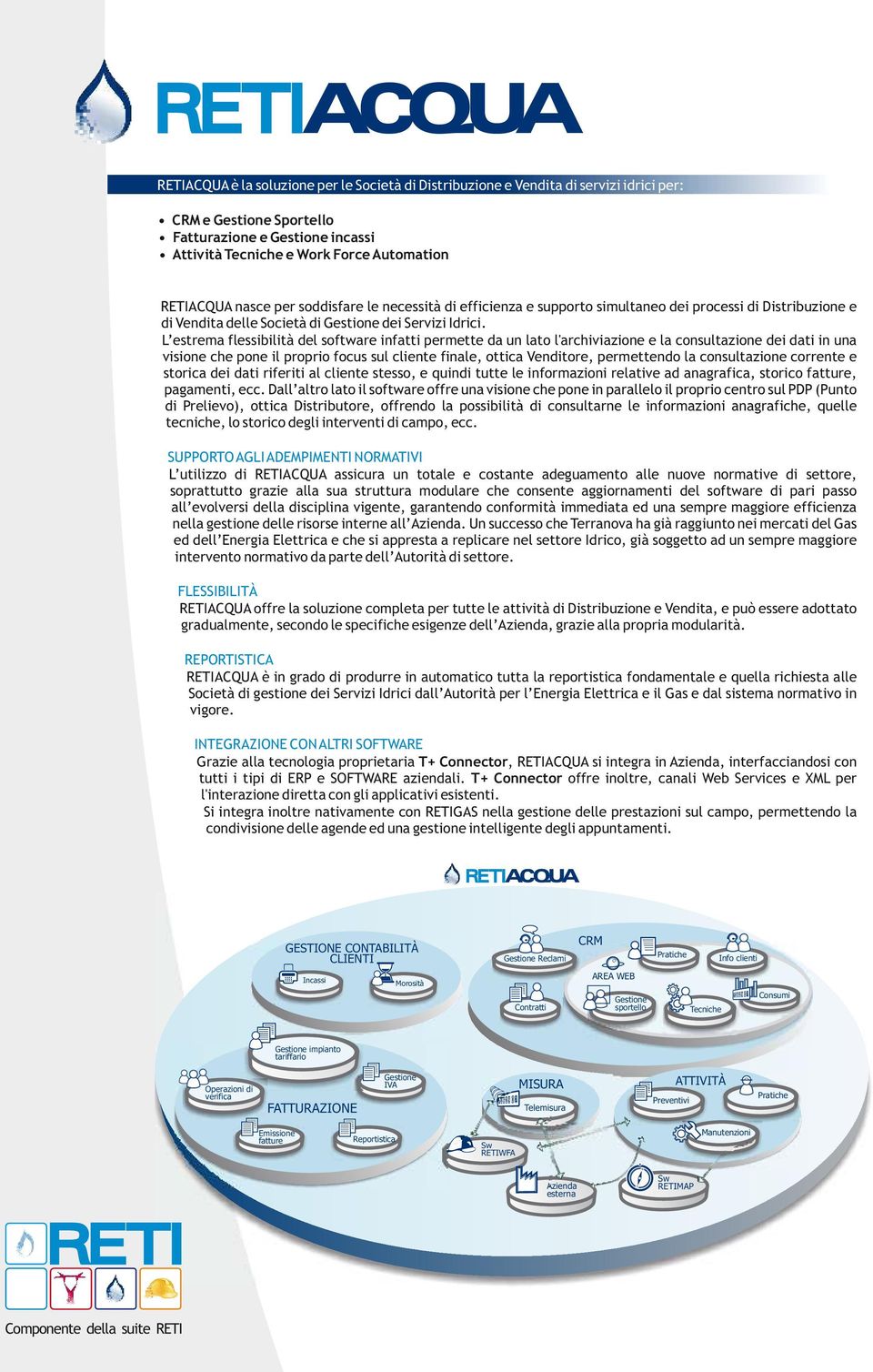 L estrema flessibilità del software infatti permette da un lato l'archiviazione e la consultazione dei dati in una visione che pone il proprio focus sul cliente finale, ottica Venditore, permettendo