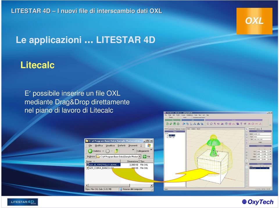 file OXL mediante Drag&Drop