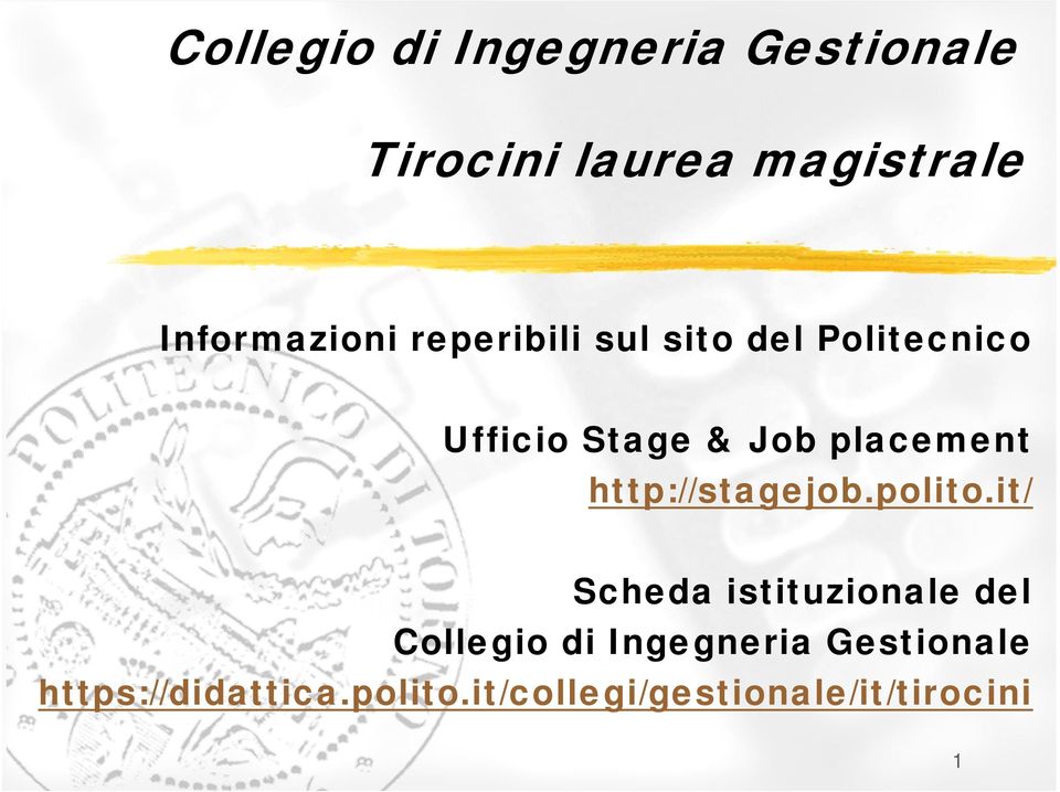 placement http://stagejob.polito.