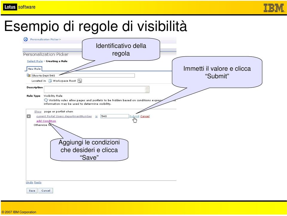 il valore e clicca Submit Aggiungi