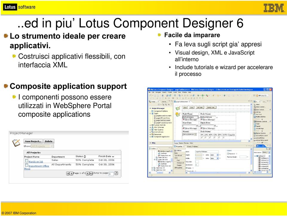 essere utilizzati in WebSphere Portal composite applications )DFLOHGD LPSDUDUH Fa leva sugli