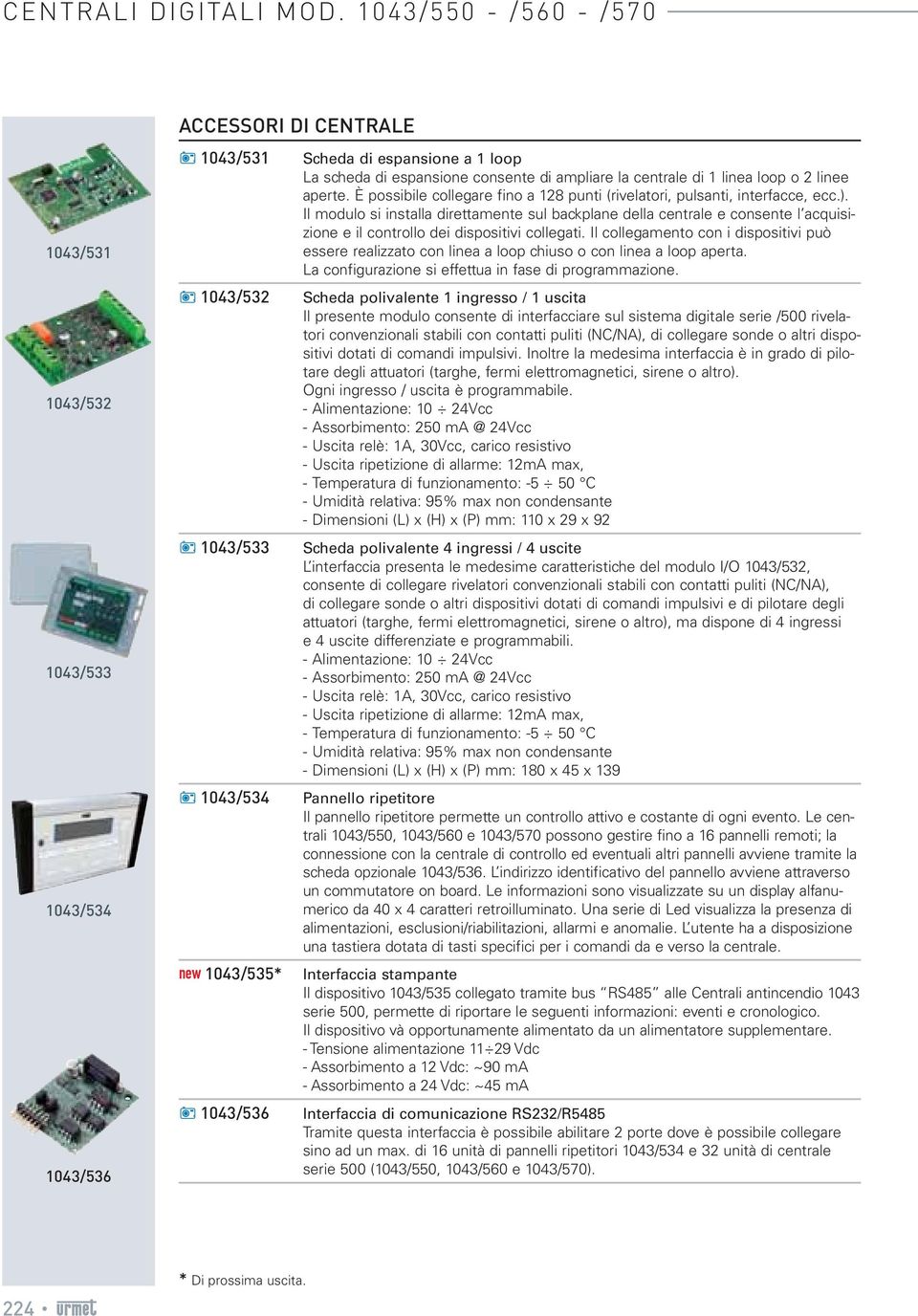 Il modulo si installa direttamente sul backplane della centrale e consente l acquisizione e il controllo dei dispositivi collegati.