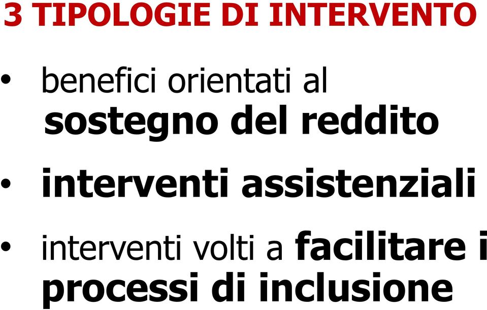 interventi assistenziali interventi