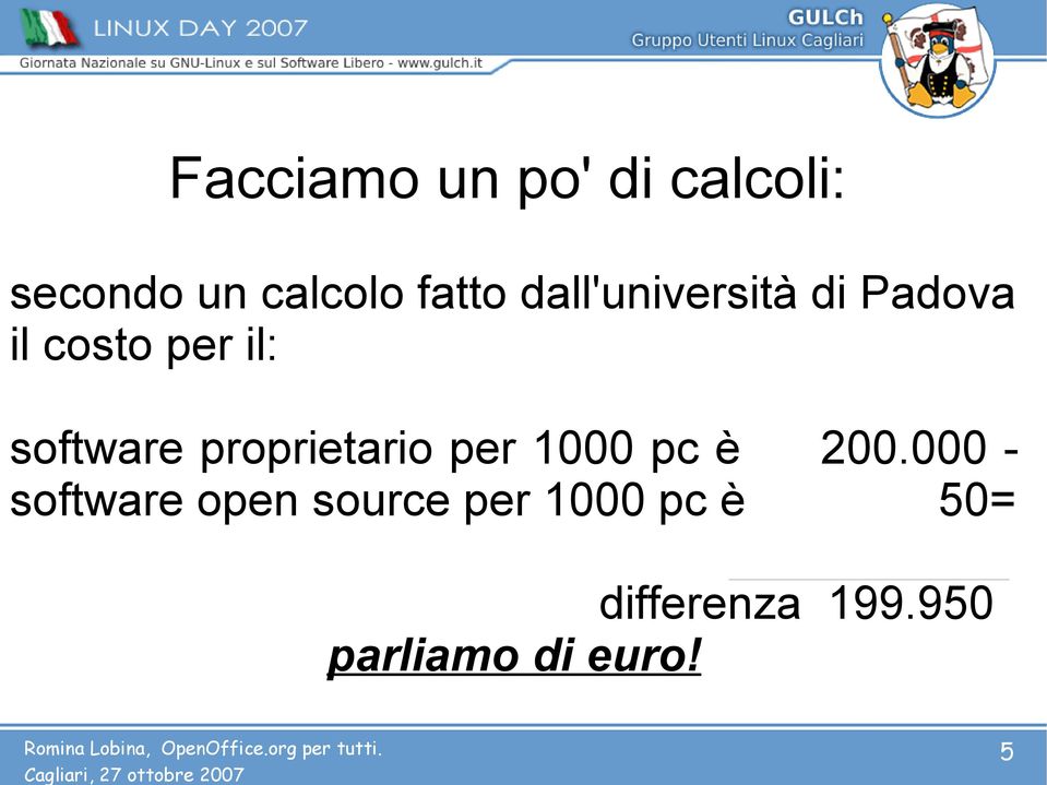 proprietario per 1000 pc è 200.