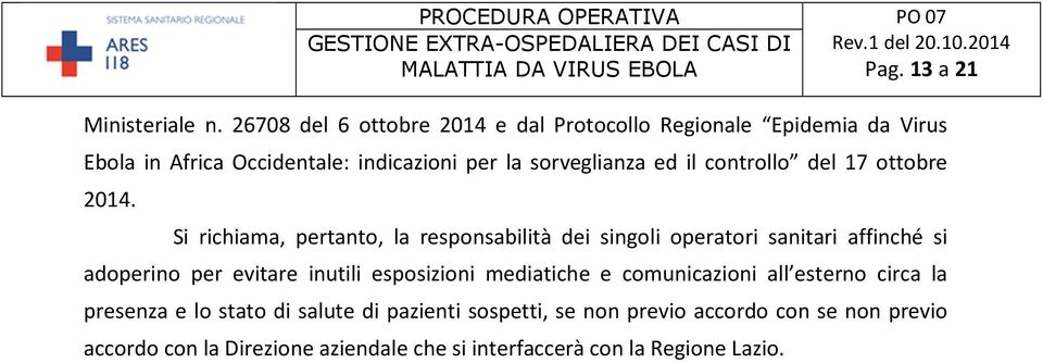 il controllo del 17 ottobre 2014.