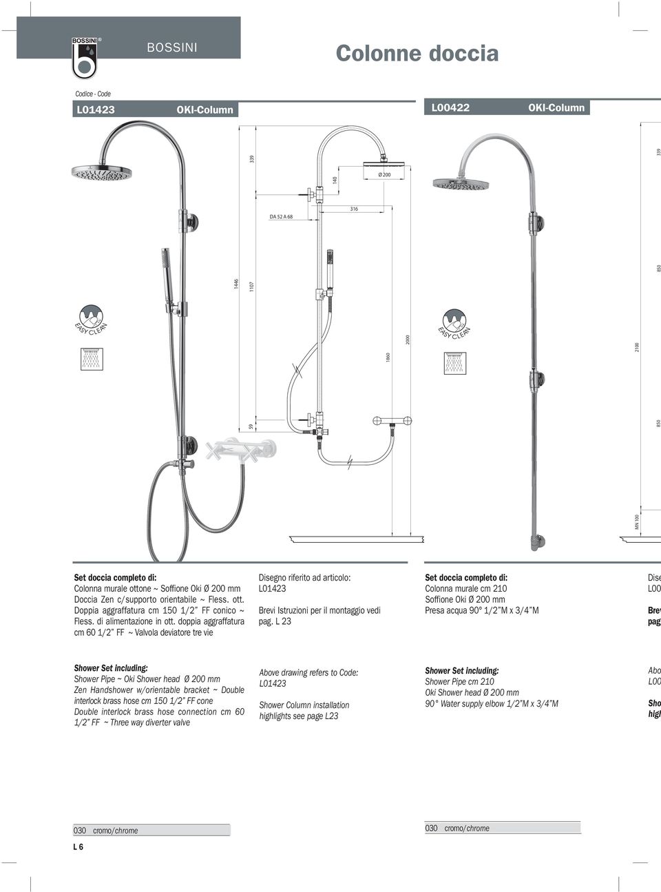 doppia aggraffatura cm 60 1/2 FF ~ Valvola deviatore tre vie Disegno riferito ad articolo: 01423 revi Istruzioni per il montaggio vedi pag.