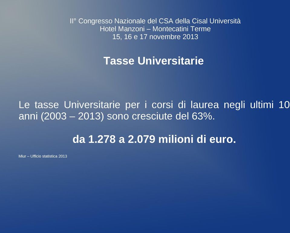 (2003 2013) sono cresciute del 63%. da 1.