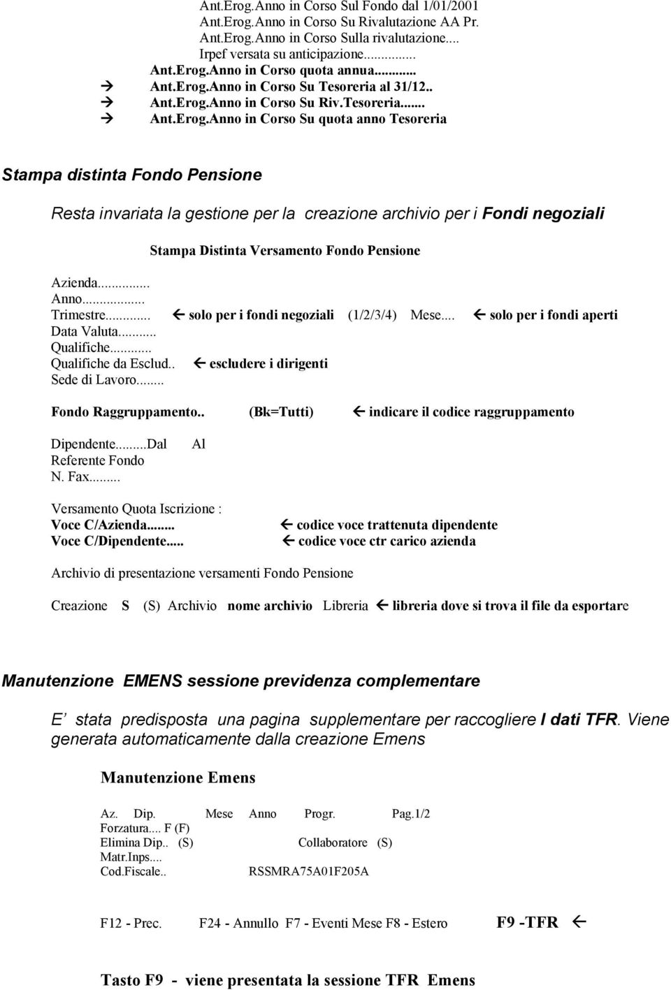 Anno in Corso Su Tesoreria 