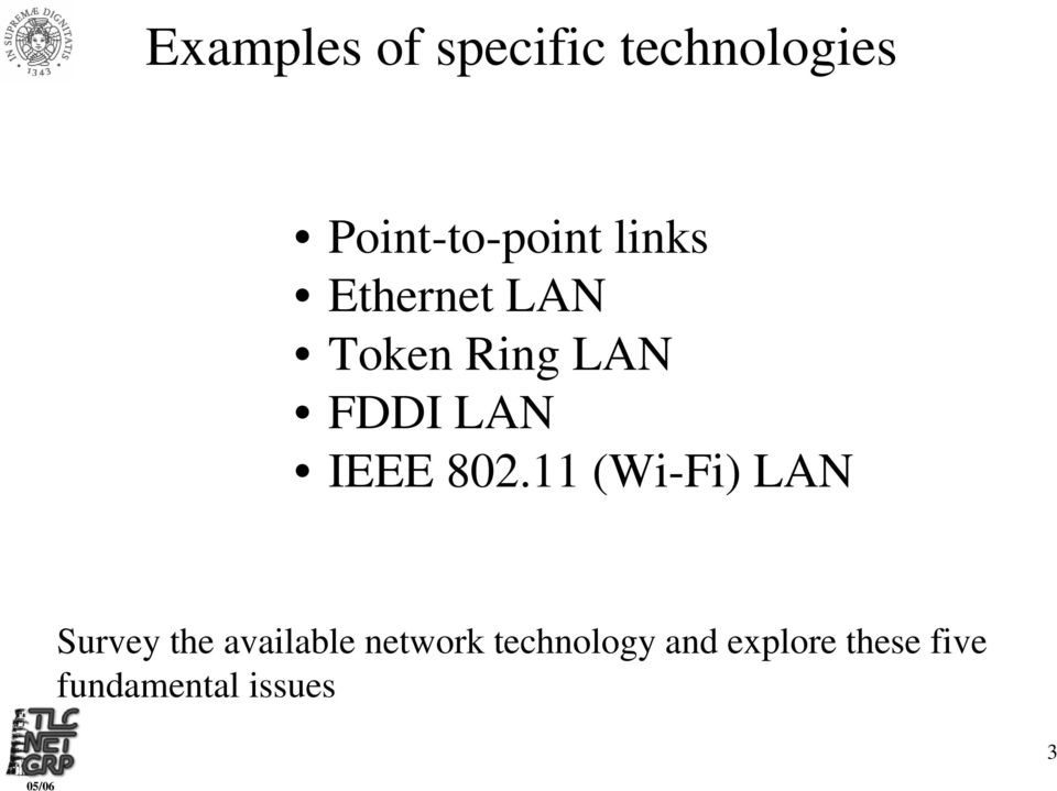 802.11 (Wi-Fi) LAN Survey the available network