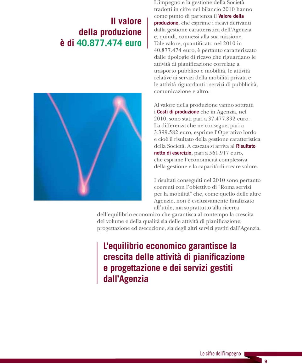 caratteristica dell Agenzia e, quindi, connessi alla sua missione. Tale valore, quantificato nel 2010 in 40.877.