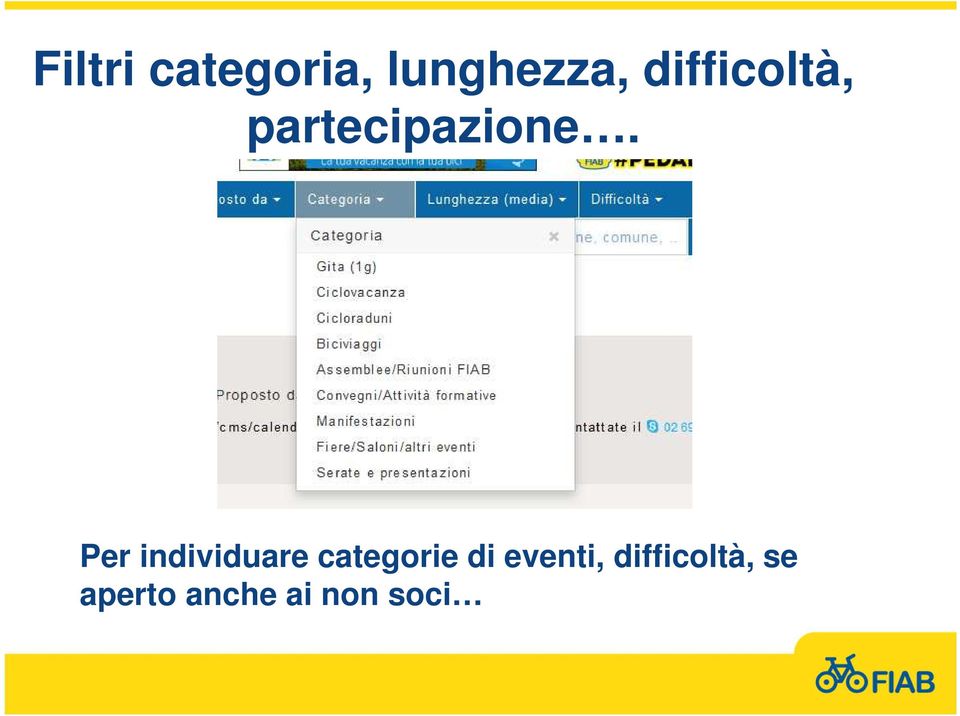 Per individuare categorie di