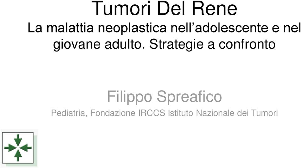 Strategie a confronto Filippo Spreafico