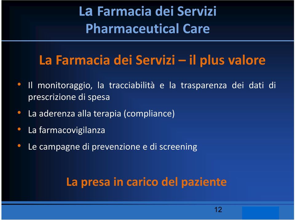 di prescrizione di spesa La aderenza allaterapia(compliance) l La