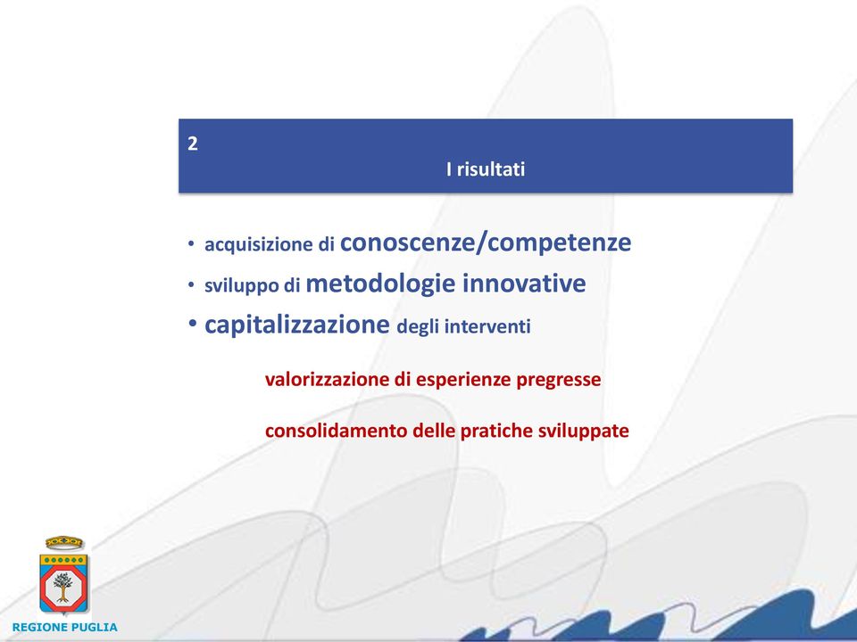 innovative capitalizzazione degli interventi