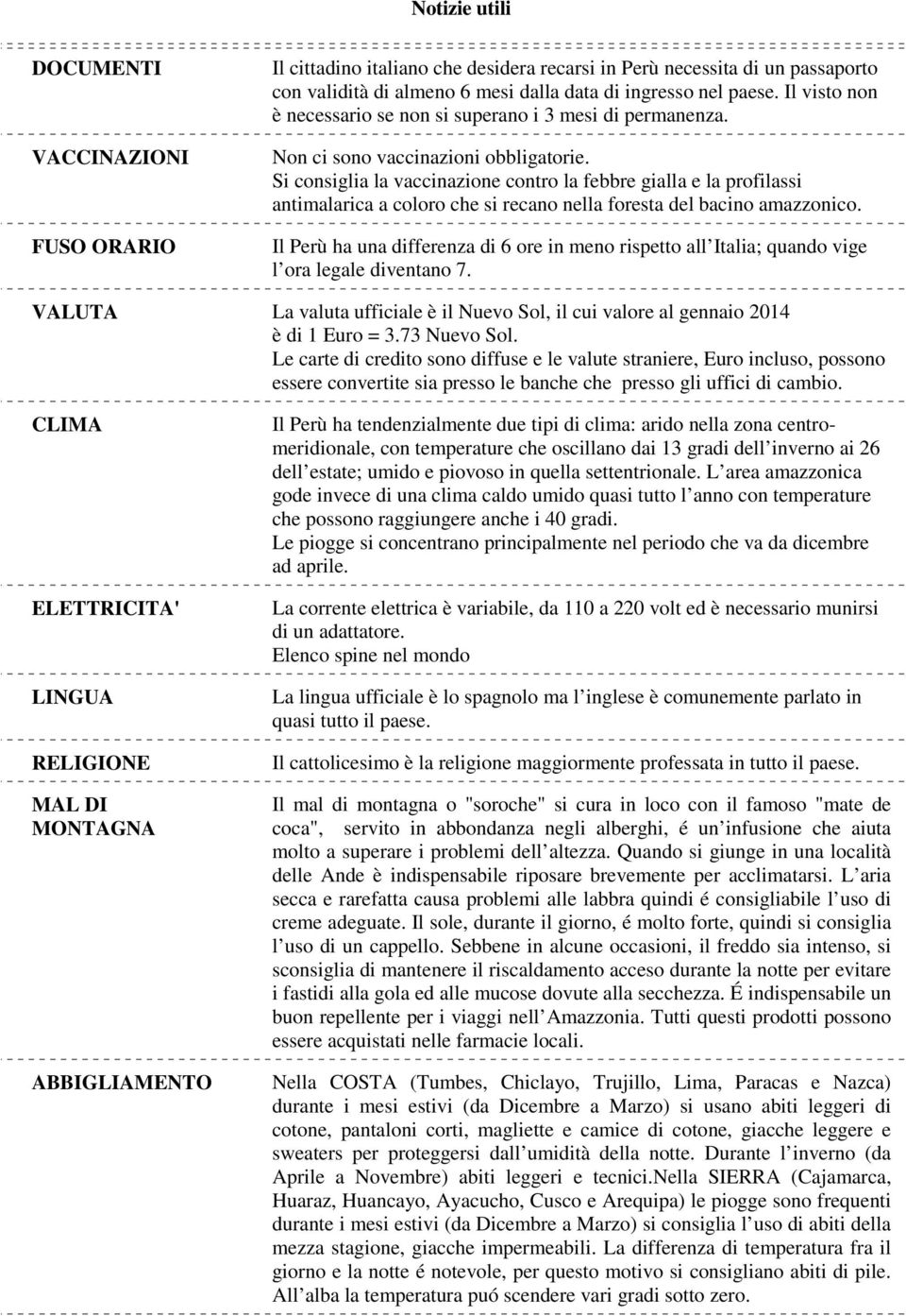 Si consiglia la vaccinazione contro la febbre gialla e la profilassi antimalarica a coloro che si recano nella foresta del bacino amazzonico.