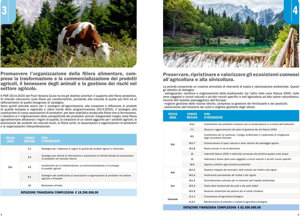 Si intende intervenire sulle filiere più caratteristiche, puntando alla crescita di quelle più forti ed al rafforzamento di quelle bisognose di sostegno.