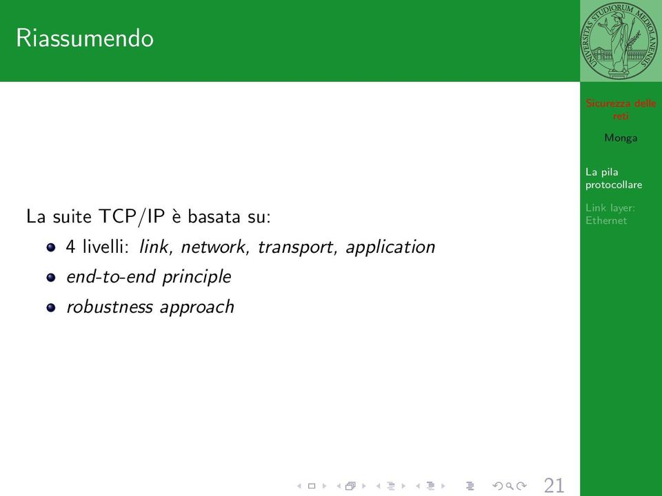 network, transport, application