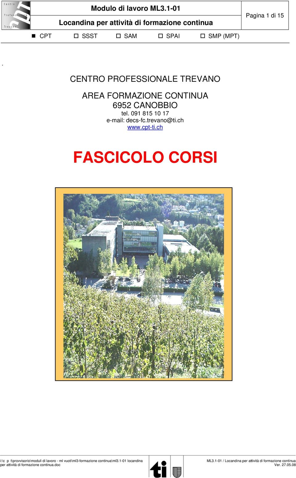 FORMAZIONE CONTINUA 6952 CANOBBIO tel.