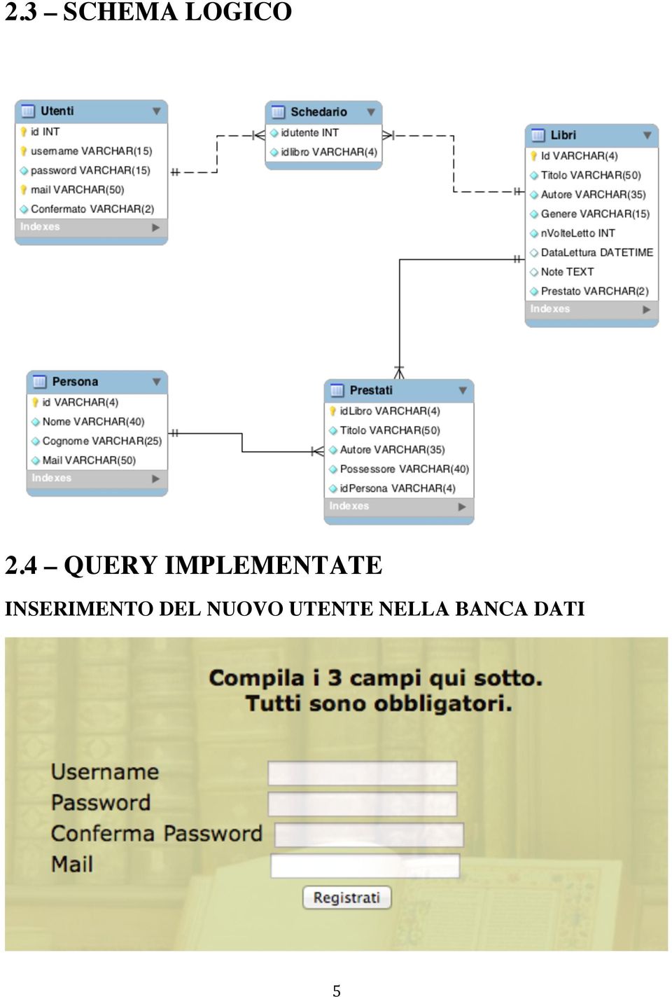 INSERIMENTO DEL NUOVO