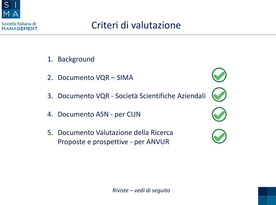 Documento VQR - Società Scientifiche Aziendali 4.