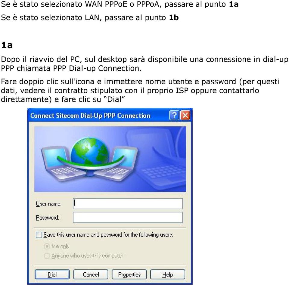 chiamata PPP Dial-up Connection.