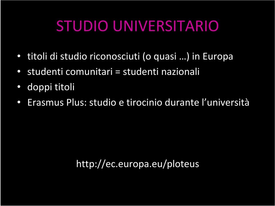 nazionali doppi titoli Erasmus Plus: studio e