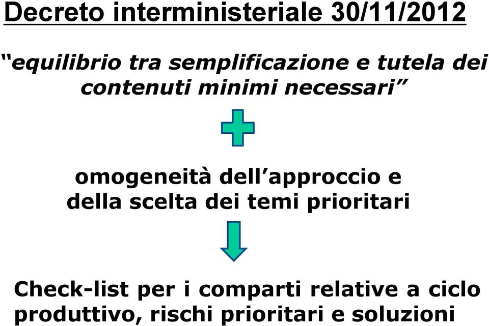 omogeneità dell approccio e della scelta dei temi prioritari