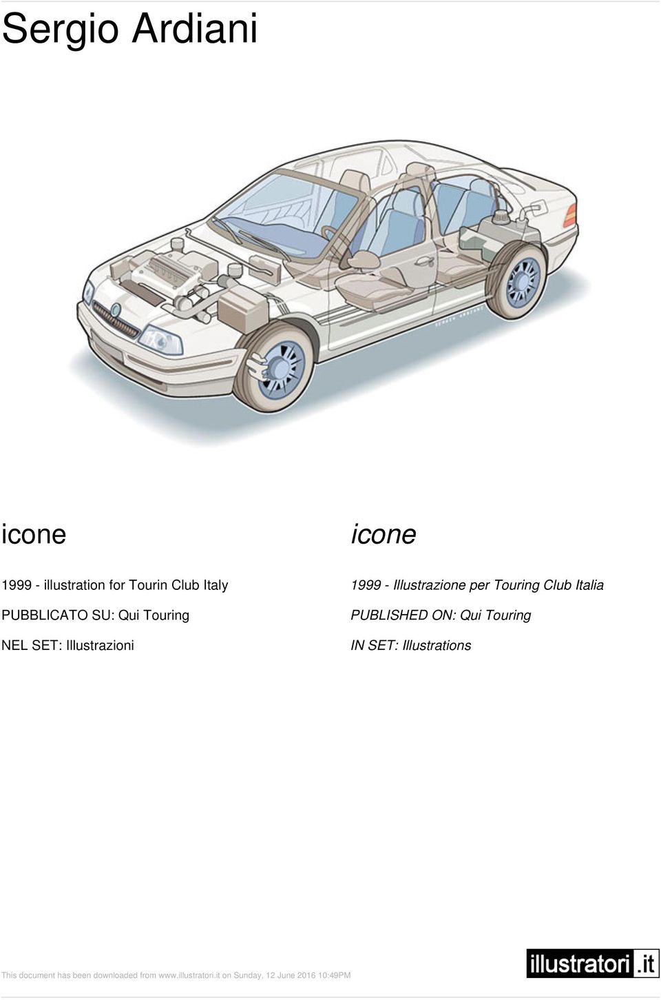 Illustrazione per Touring Club Italia