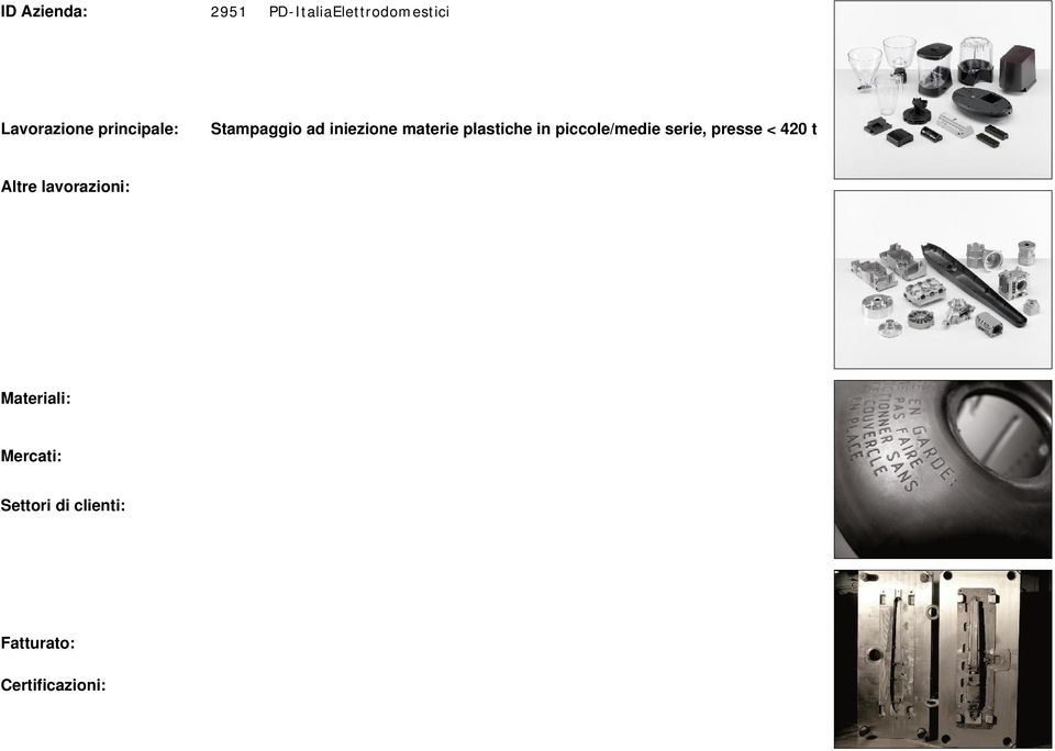 materie plastiche di plastici rinforzati Alluminio, Nylon, Tecnoplastici, Tecnopolimeri, Materiali termoplastici, ABS (acrilonite butadiene stirene) ITALIA, EUROPA ORIENTALE