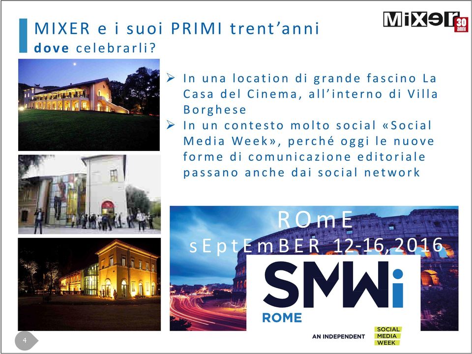 Villa Borghese In un contesto molto social «Social Media Week»,